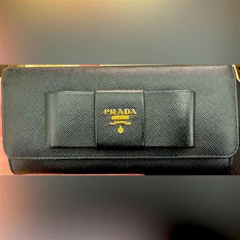 authentic prada bow saffiano leather wallet|authentic prada saffiano leather wallet.